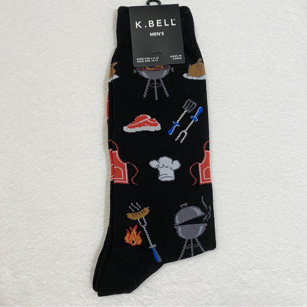 K. Bell Men’s Crew Socks with Arch Conpression